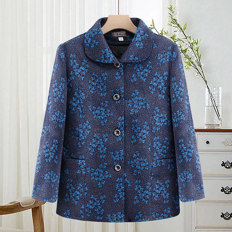 奶奶装春装外套中老年人女70岁80老人衣服太太外婆妈妈春秋装上衣