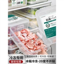 日本冰箱冷藏冷冻盒食品级肉类保鲜盒食物专用收纳盒整理神器