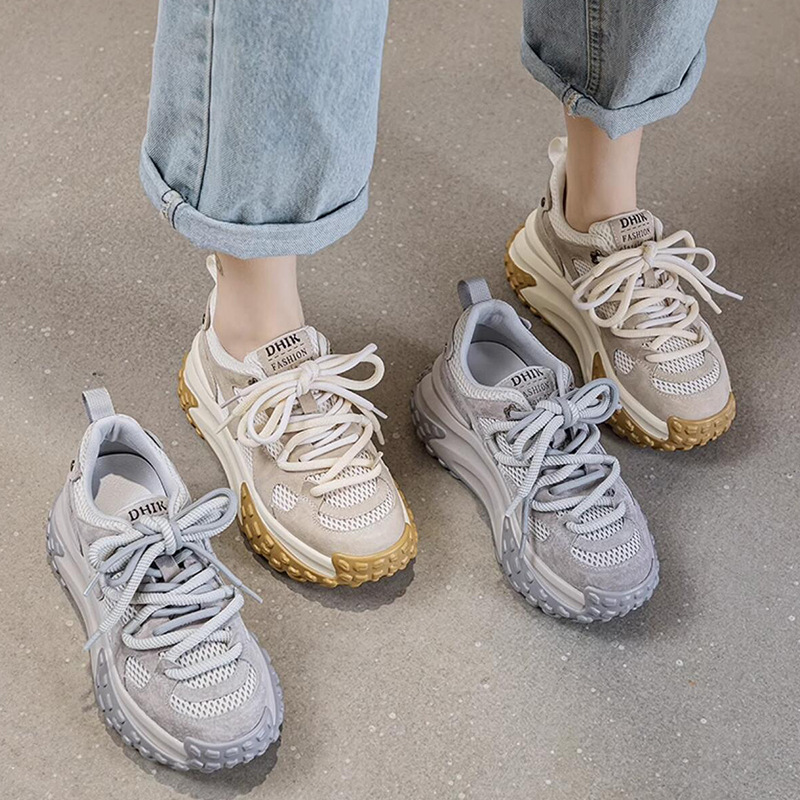 老爹鞋女秋季新款ins潮流百搭透气网面鞋子休闲复古增高运动女鞋