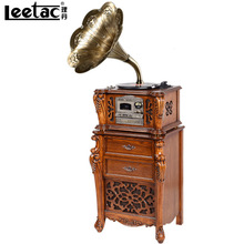 理丹(LEETAC) L9301 复古留声机仿古大喇叭蓝牙黑胶唱片机电唱机