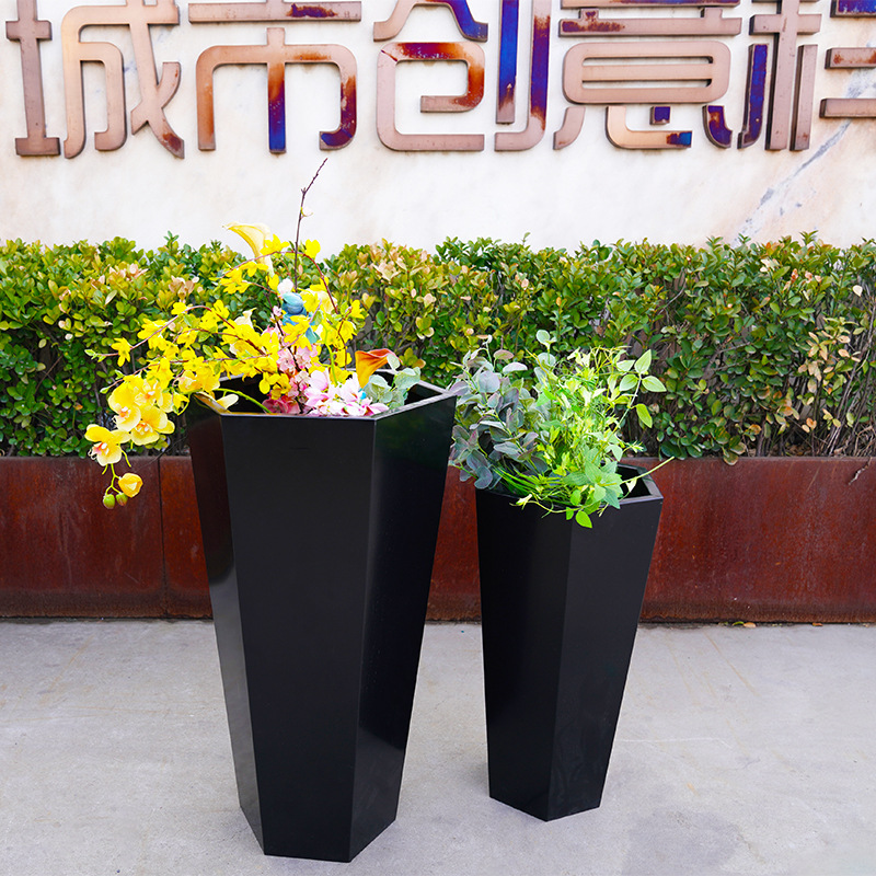 不锈钢花箱花钵户外花箱园艺花箱花器商场办公室售楼景观花箱花槽