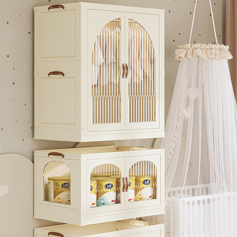 Installation-Free Storage Cabinet Storage Cabinet Household Clothes Toy Locker Baby Children Organizing Plastic Snack Cabinet