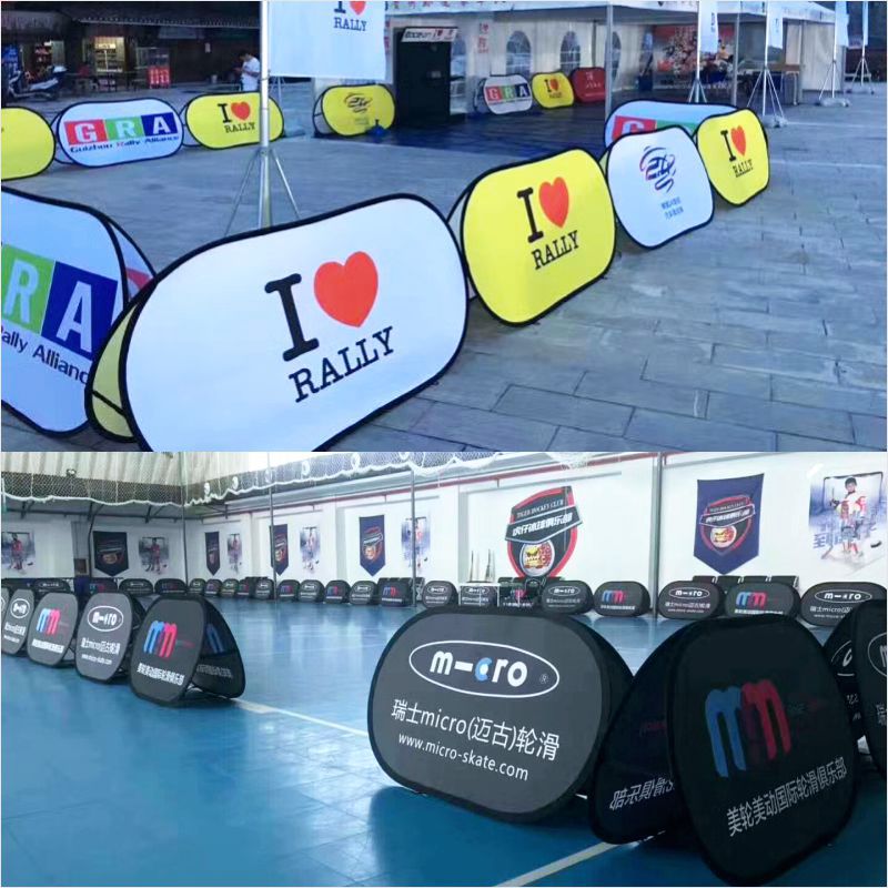 折叠a屏展架足球场广告牌篮球场落地立式展示海报架a字型展板