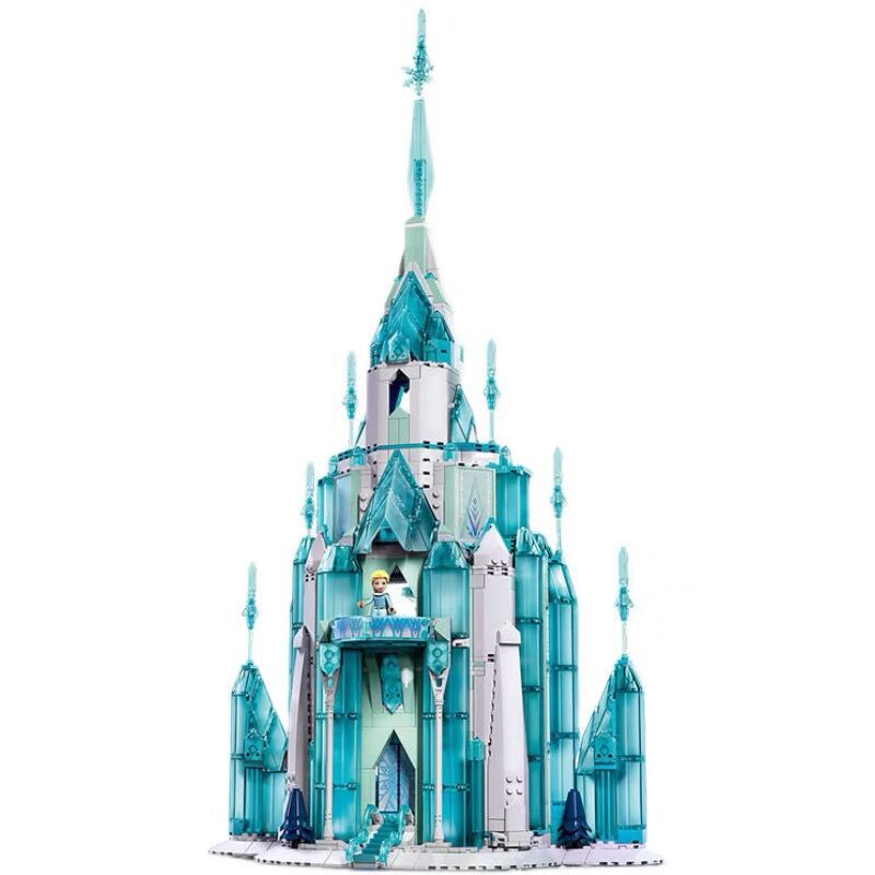 适用乐高女孩系列冰雪奇缘43197艾莎公主城堡益智高难度拼装积木