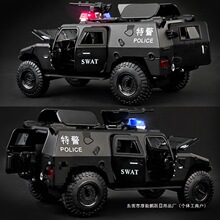 儿童模型摆件警警车装甲玩具大号仿真小汽车玩具车警察合金车其他