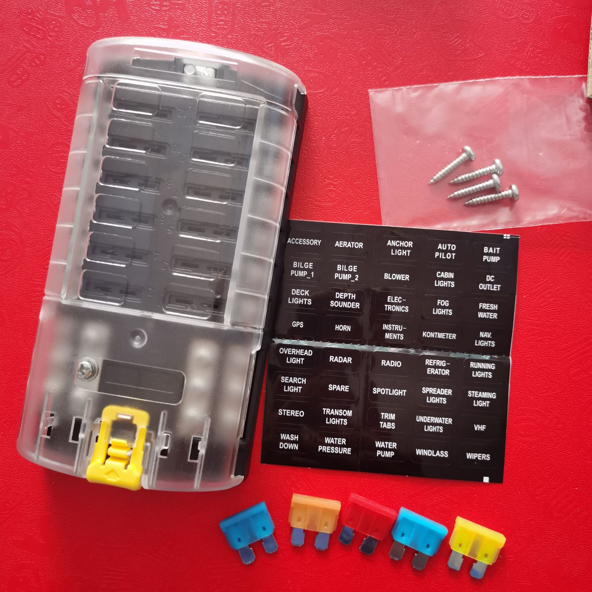 全网热销汽车插片保险丝盒带正负极多路保险丝盒座2024款-阿里巴巴