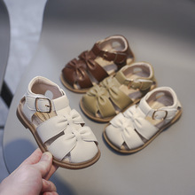 女宝宝凉鞋罗马鞋包头透气女小童公主鞋子软底婴儿学步鞋一件代发