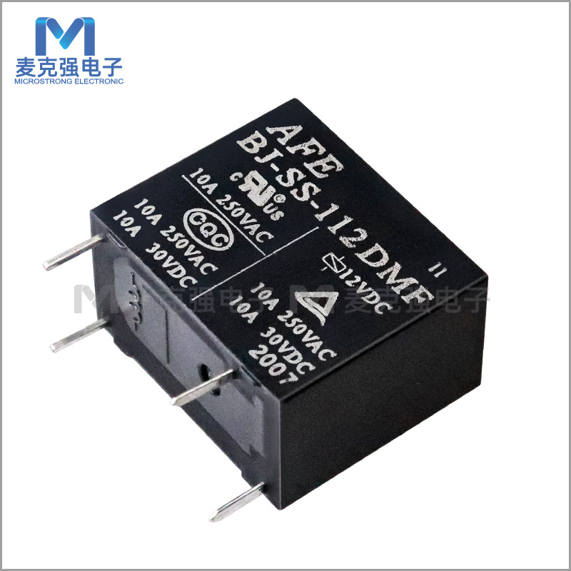 原装全新afe爱福继电器bj-ss-112dmf电压12v直插4脚四脚正品