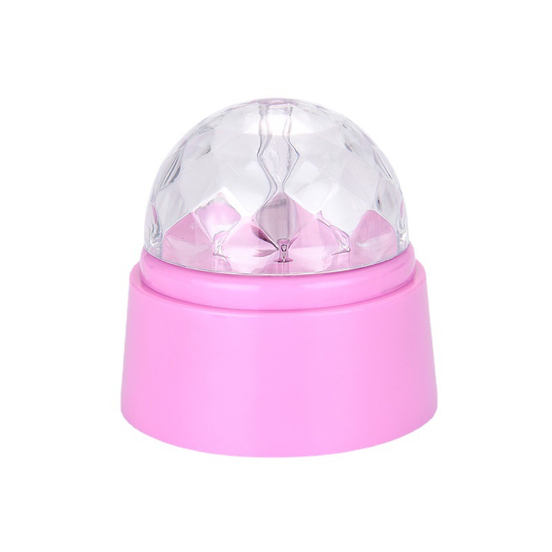 Mini Version LED Stage Lights Customized Colorful Rotating Projection Lamp Mini Crystal Family Party Ambience Light