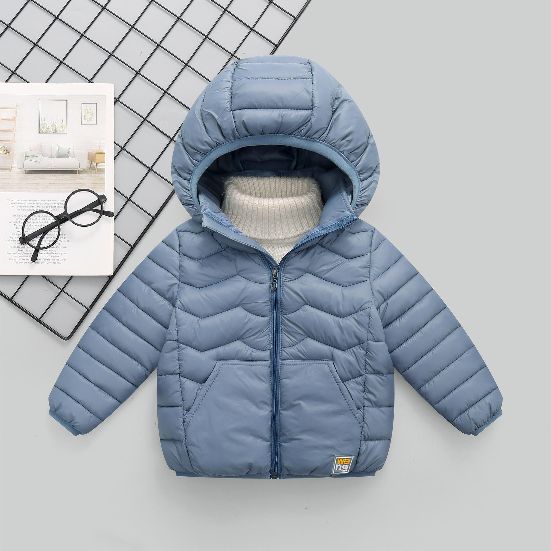 中大童棉衣儿童轻薄棉服1-15岁男女童棉袄保暖秋冬季学生冬装外套