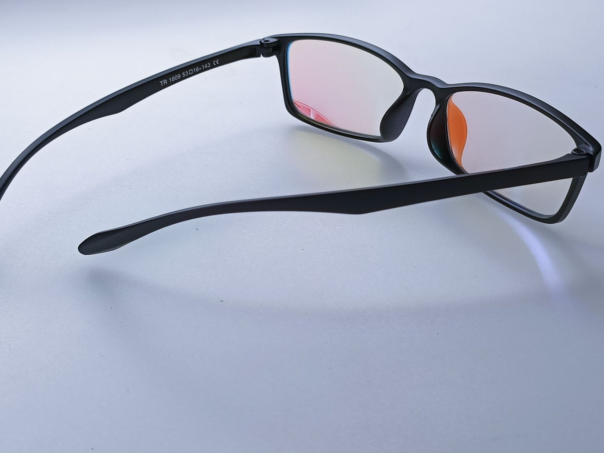 tr哑黑框色弱眼镜 红绿色盲 有现货色盲矫正眼镜男女通用厂家直供