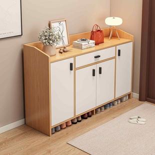 北欧移门鞋柜家用推拉门进门口简约玄关柜大容量储物多层收纳鞋架