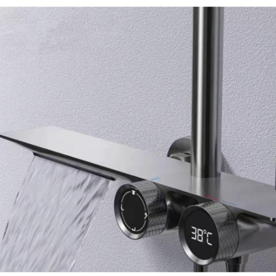 潜水艇冷热淋浴花洒套装淋雨喷枪花洒喷头沐浴家用增压淋浴器