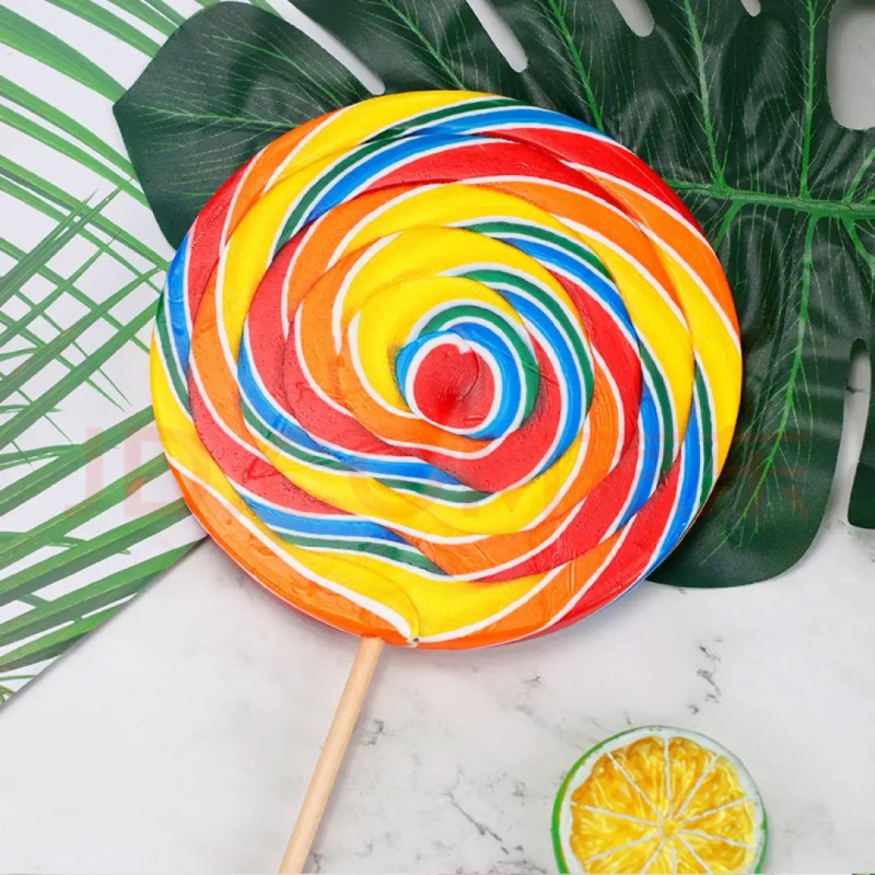 金稻谷200g功夫波板糖彩虹棒棒糖儿童小零食水果硬糖批发休闲食品