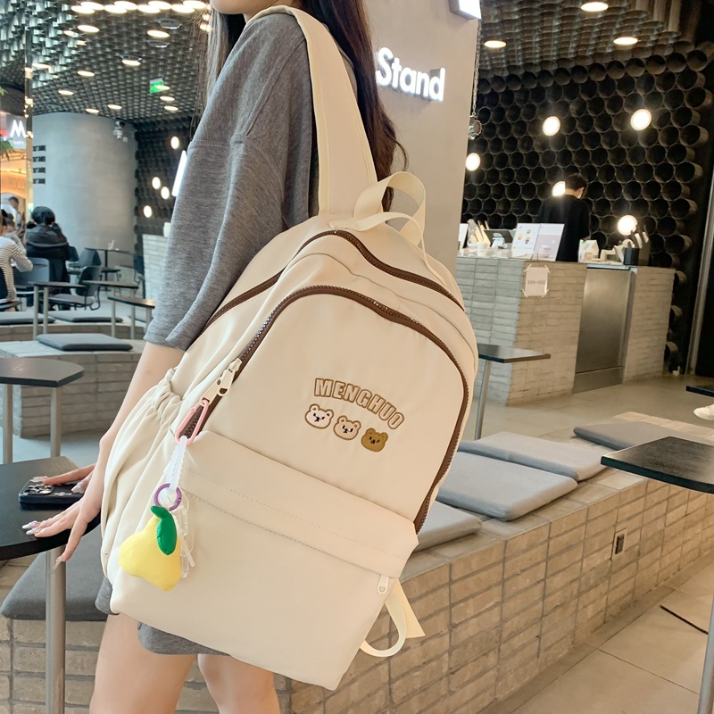 Schoolbag Female College Student Special-Interest Design Ins Fashion Trendy Junior High School Student Simple High School Student Cute Backpack Backpack