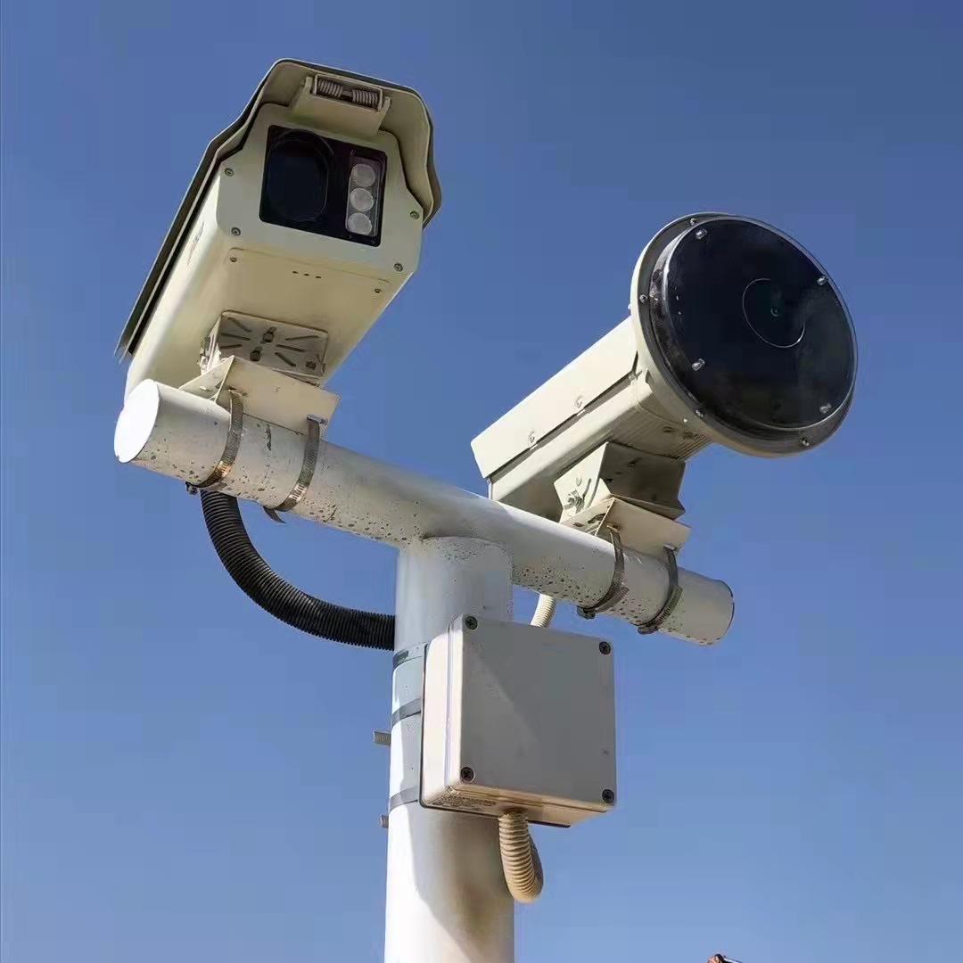 300万固定测速高清抓拍取证系统园区厂区雷达测速仪超速自动抓拍