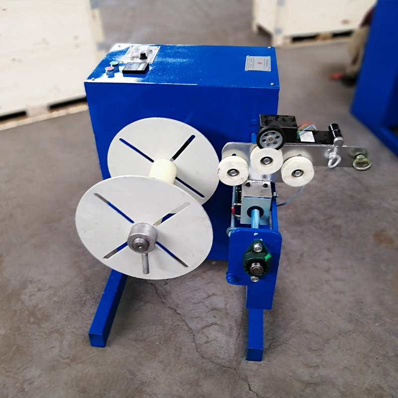 莱州福敖高速小型复卷机68布条绳机68绳子卷绕成盘成卷机台设备