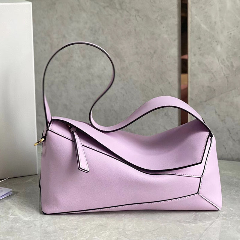 罗意威原厂柔软纳帕小牛皮几何包puzzle hobo 腋下包单肩包女