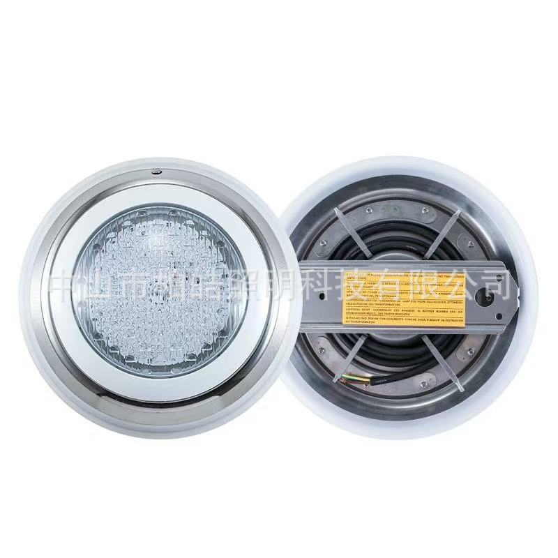 户外泳池灯水下七彩挂壁式水底灯led泳池灯水下壁灯室外防水中山