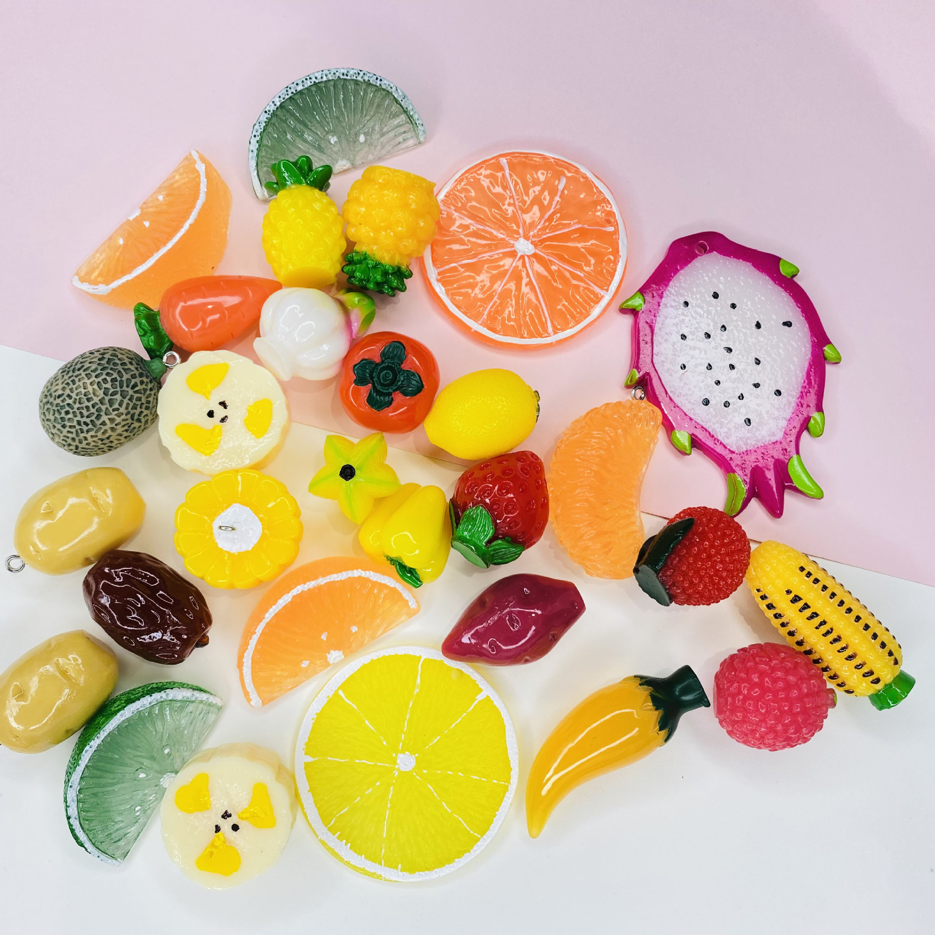 微缩食玩仿真可爱新鲜水果蔬菜diy手机壳发夹钥匙扣玩具小摆件