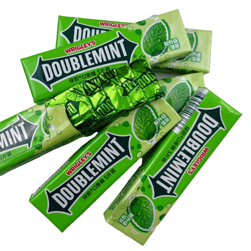 绿箭薄荷口香糖5片*20条盒装100片原味超强炫凉柠檬草糖果零食品