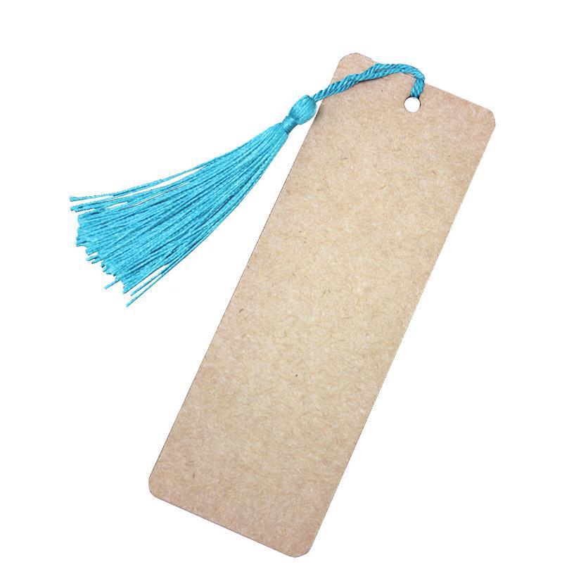 空白书签diy材料包小清新流苏学生用纸质风手绘卡片手工自制