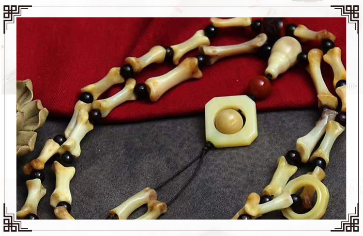 仿狼趾骨血料手链项链 尸陀林主背云 跑环 血料吊牌现货批发