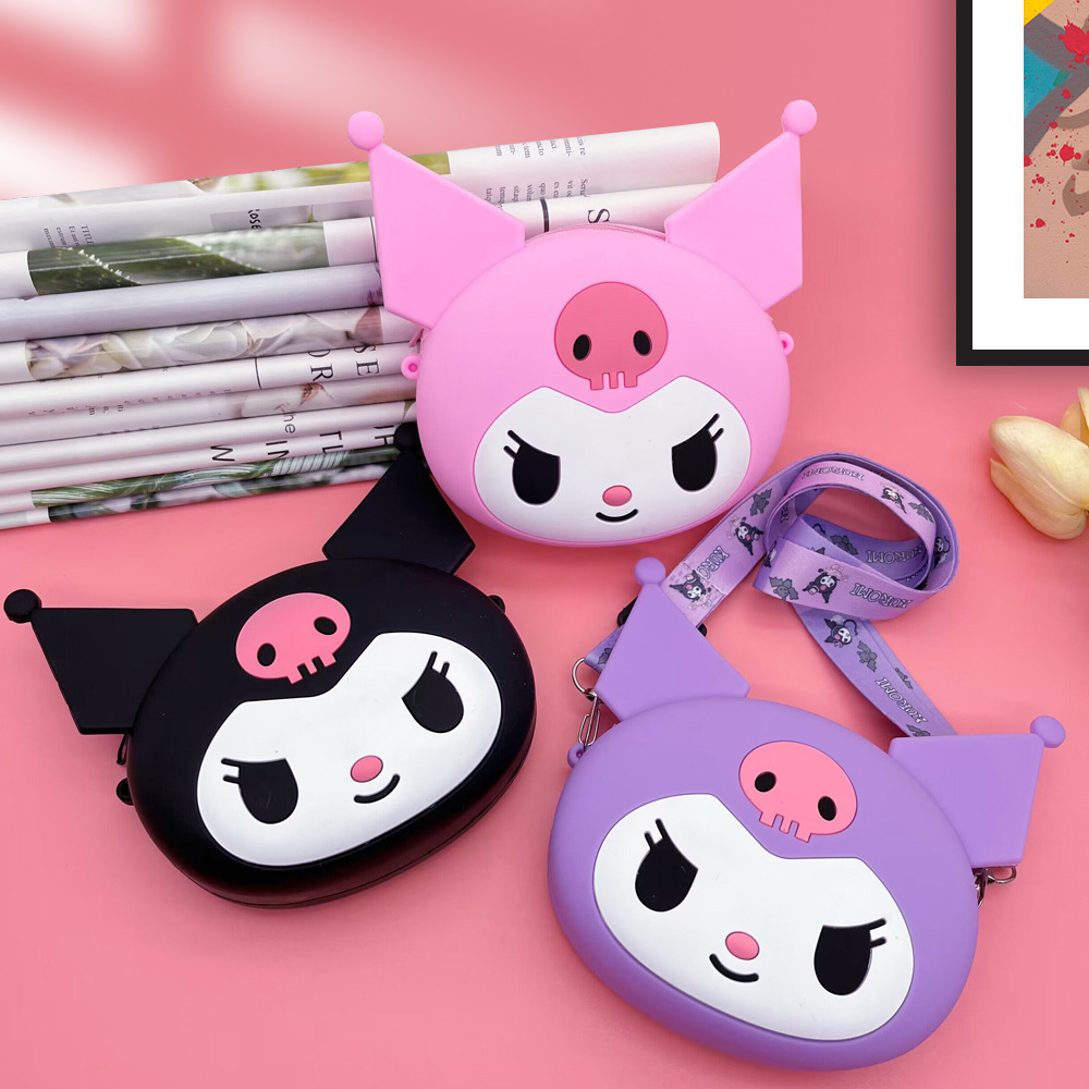 Creative Children‘s Silicone Bag Clow M Crossbody Coin Purse Clothing Trend Girls‘ Single-Shoulder Bag Cartoon Princess Bag