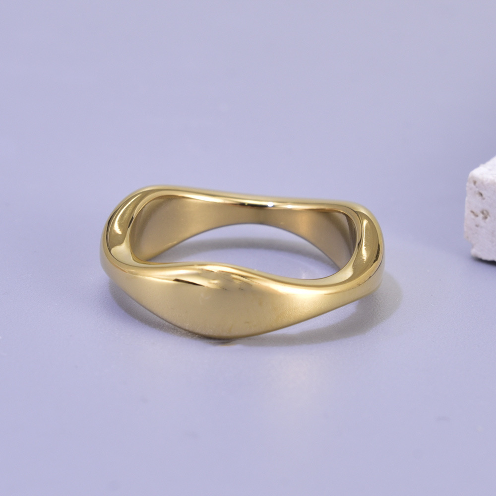 j60个性指环批发网红欧美几何复古镀18k金戒指女日韩简约跨境