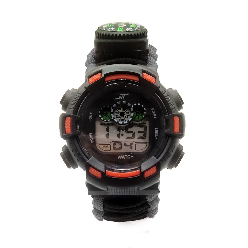 户外运动手表 便携式多功能伞绳表 登山表 sports watch 现货批发