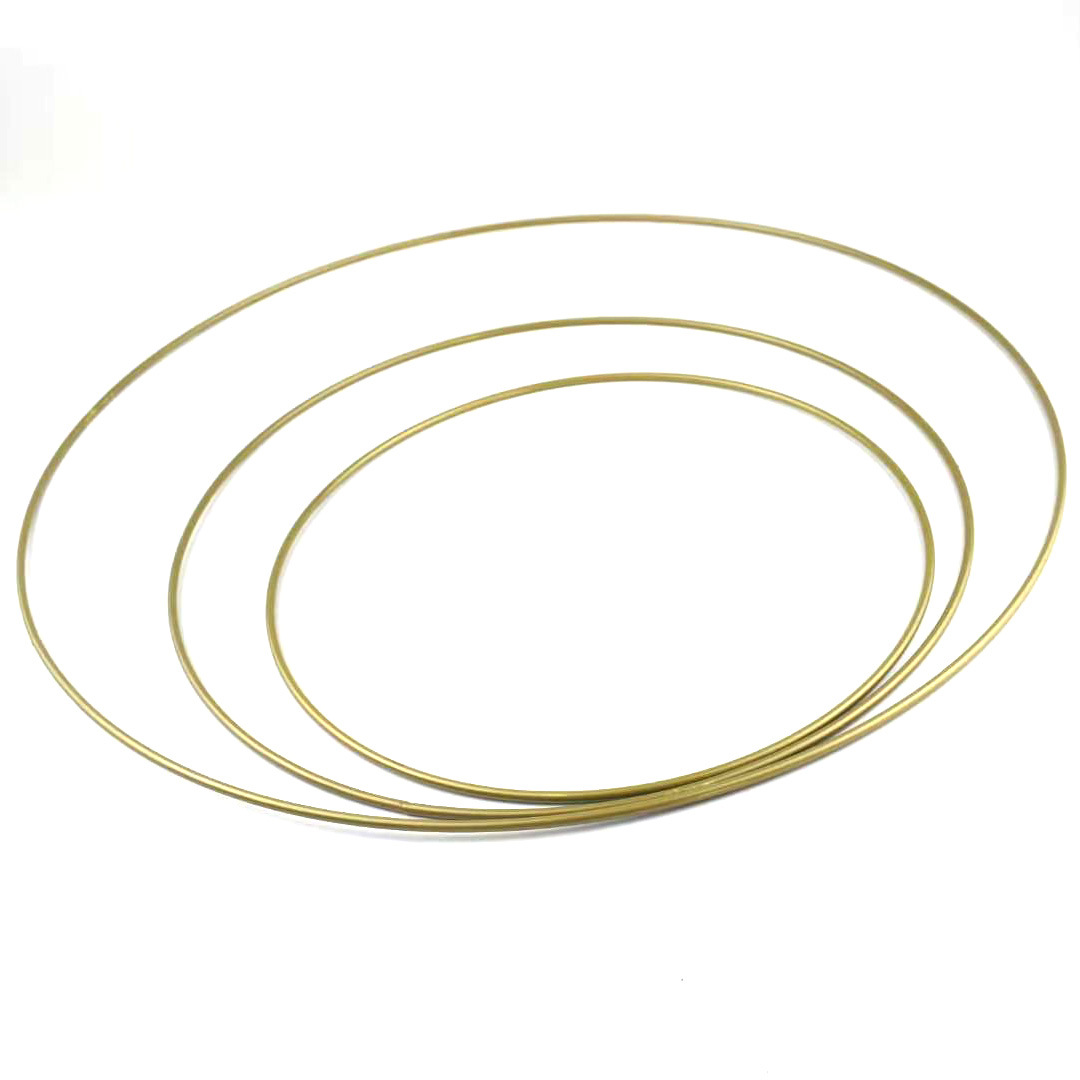 家居装饰金属铁圈圆环风铃圆圈焊接铁环五金喷漆装饰配件源头厂家