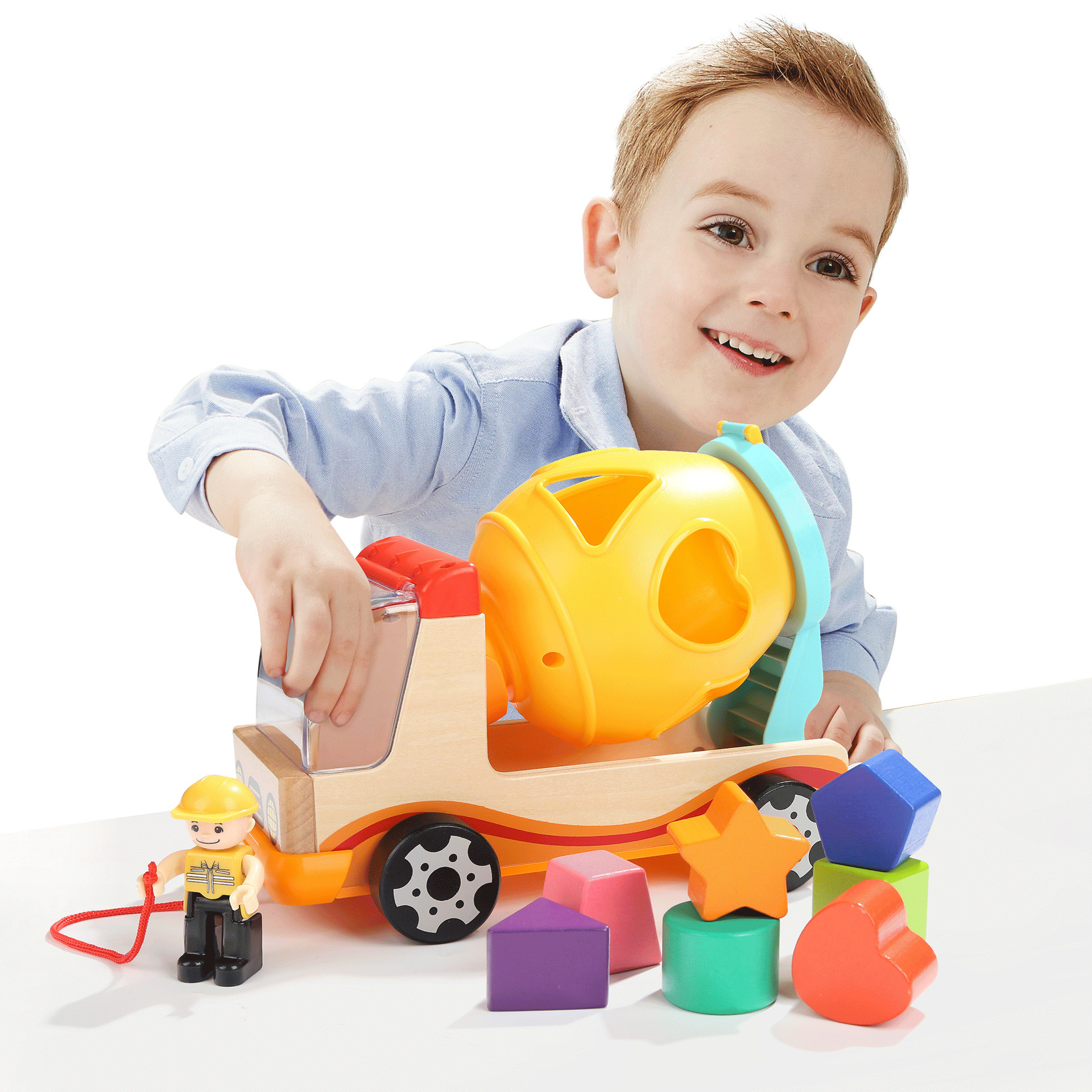 特宝儿一岁宝宝玩具车0-1-2-3周男女孩形状认知积木拖拉早教启蒙