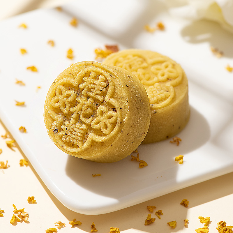 泸溪河传统桂花糕绿豆冰糕南京特产休闲零食手工点心伴手礼6粒装