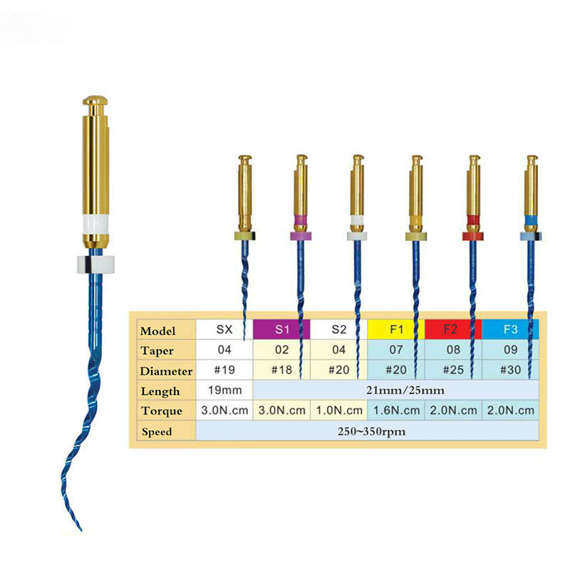 牙科机用蓝色大锥度 机扩针镍钛根管锉机用锉扩大针 牙医工具材料