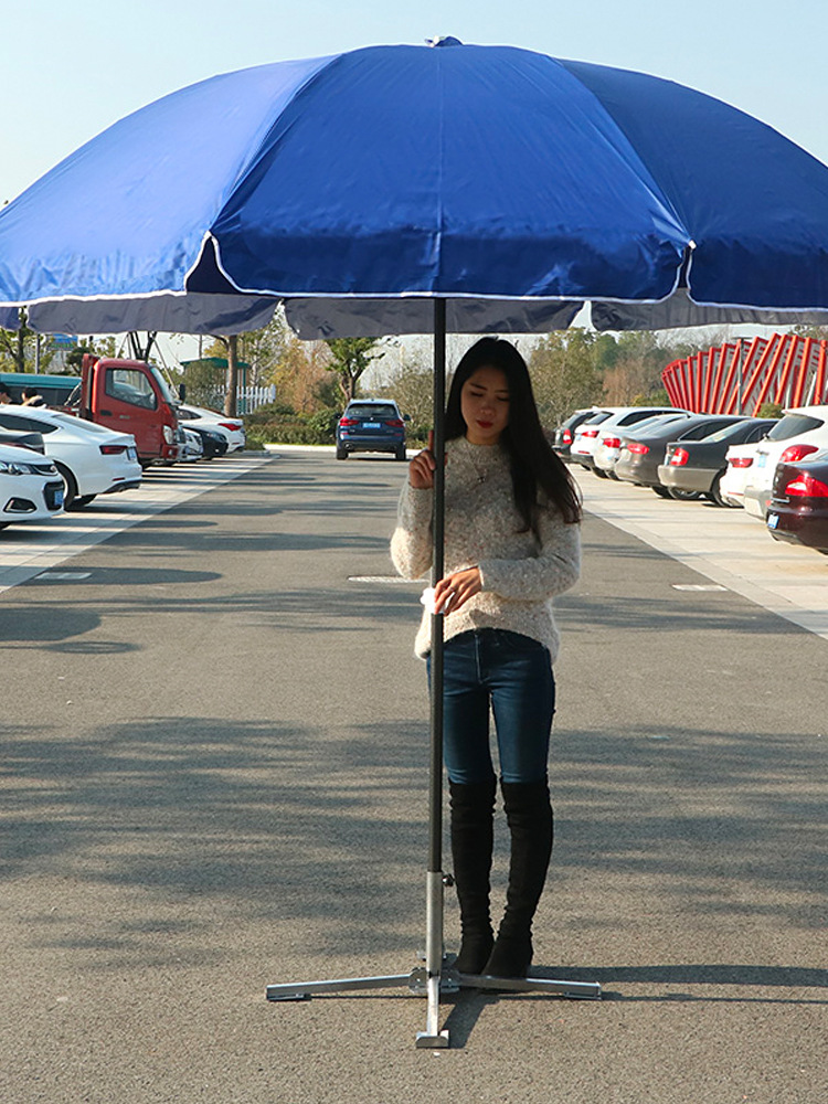 户外遮阳伞商用大摆摊伞太阳伞广告伞伞座伞架伞坐铁伞座十字折叠