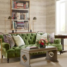 法式复古橄榄绿实木客厅沙发美式小户型布艺拉扣高背单双三沙发