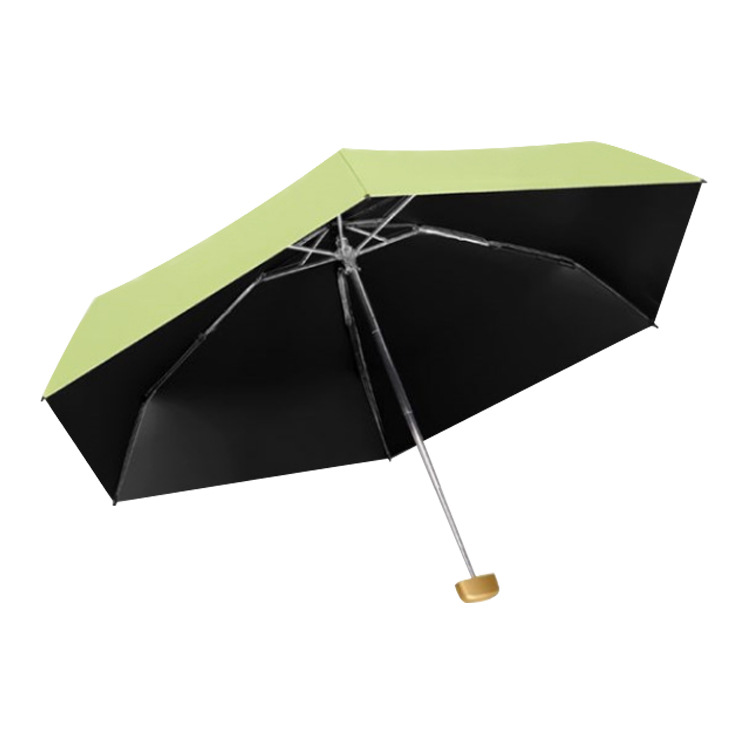 Mini Sun Protection Sun Umbrella Flat 50% off 6-Bone Printed Logo Vinyl UV Protection Folding Pocket Umbrella Gift