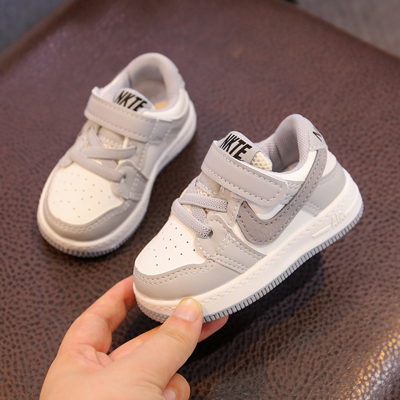 Foreign Trade AJ Children's Girls' Shoes Sneaker 2022 New Baby Spring and Autumn Boy High-Top Board Shoes Wholesale 1-6 Years Old
