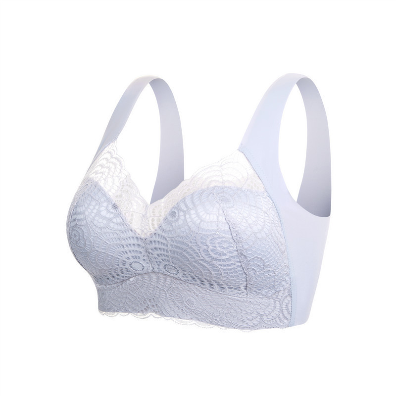 Traceless plus Size 34-52 Sleep Bra Wireless Sexy Lace Lingerie Comfortable Breathable Exclusive for Cross-Border