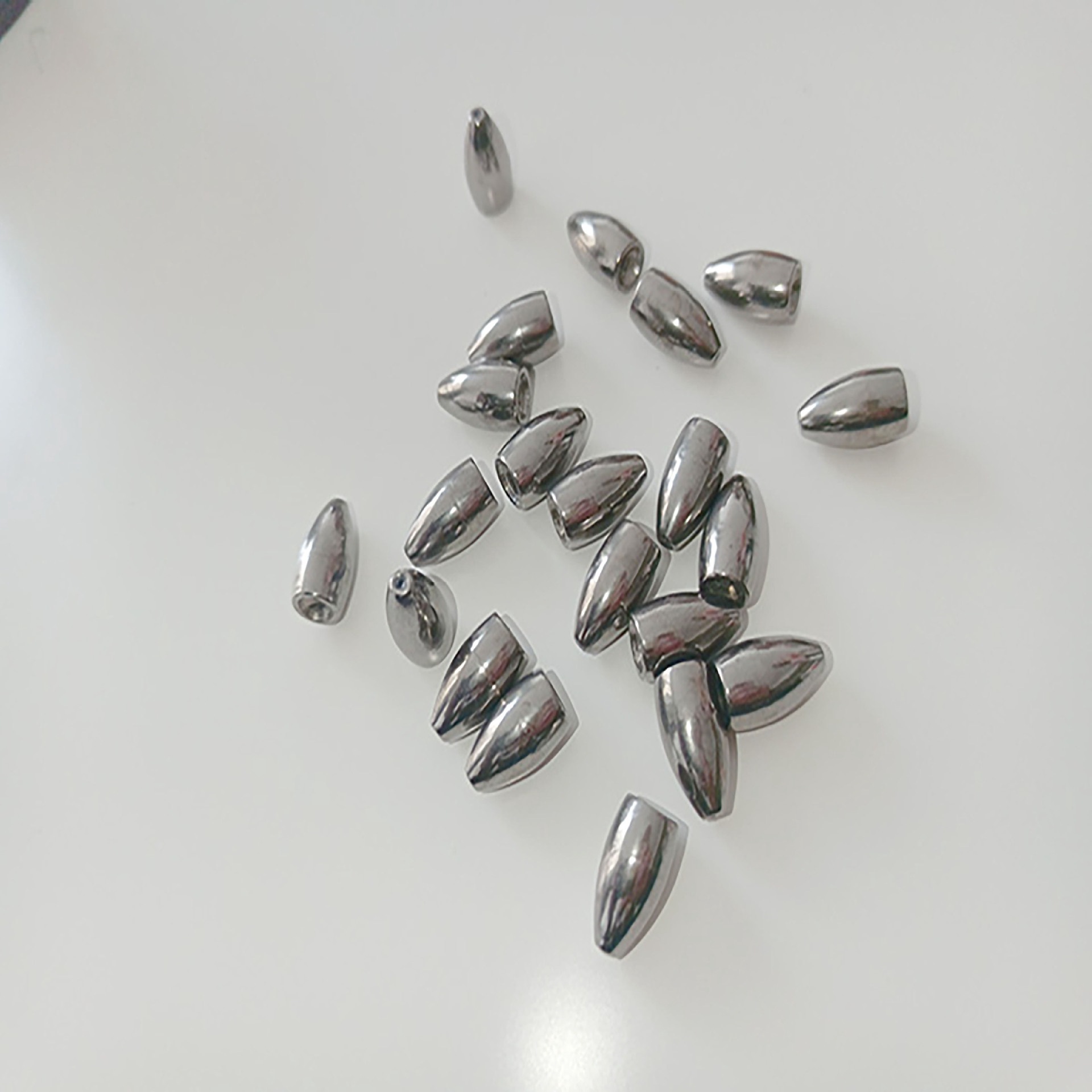 外贸精品路亚德州钓组钨钢铅坠足克内置套管不伤线卡腰鼓直子弹铅