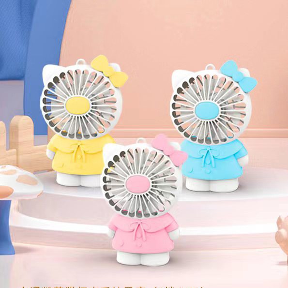 Summer Hot Sale Cartoon Animal Handheld Small Electric Fan Wholesale Usb Charging Mini Mute Outdoor Portable Fan