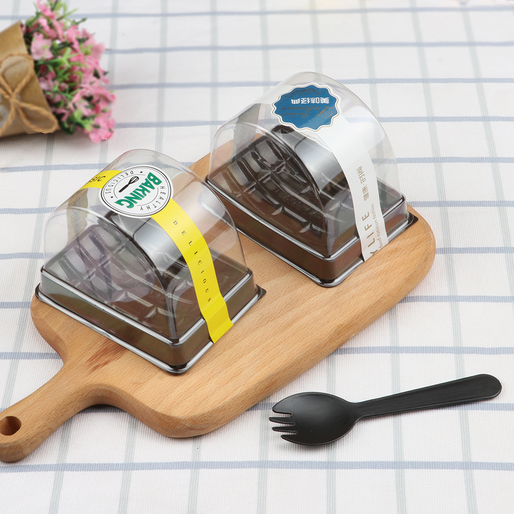 蛋糕卷盒子瑞士卷蛋糕虎皮卷包装盒子半圆班戟盒一次性西单盒包邮