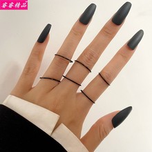 Hot sale Black Knuckle Rings Creative Joint Ring Simple Set