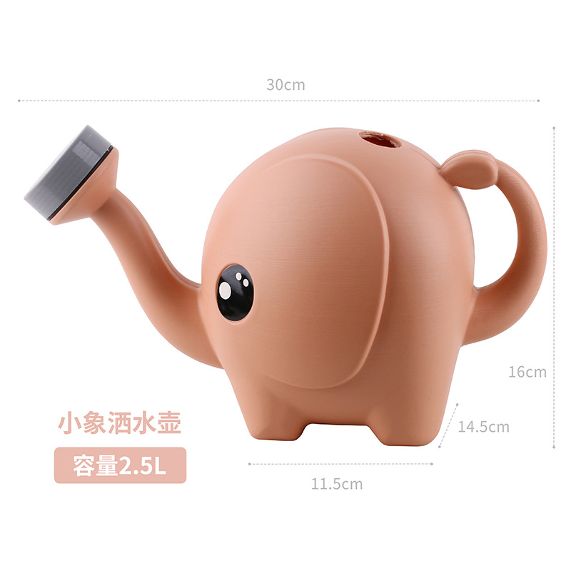 Watering Pot Cartoon Children's Elephant Watering Pot Elephant Shower Pot Plastic Thickened Household Watering Pot