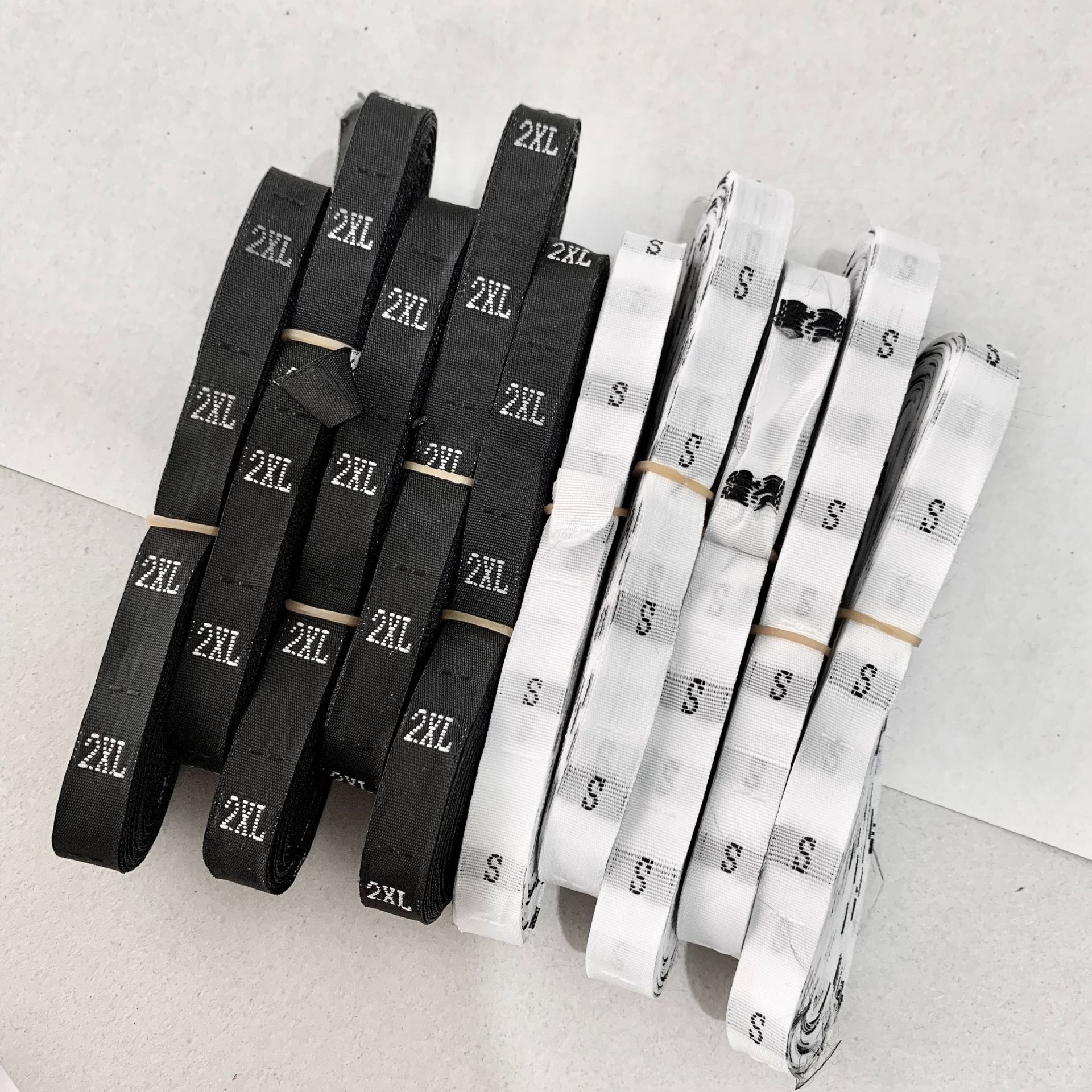 现货尺码标 织唛 服装码标号码标 水洗标布标批发 通用服装尺码唛