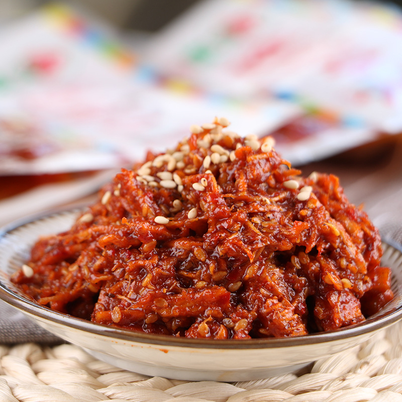 韩式牛板筋丝延边特产东北朝鲜族延城小菜干牛蹄筋即食零食