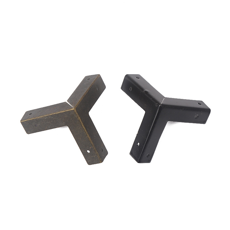 仿古木盒包角五金护角包角箱子礼品盒化妆品盒直角包角铁皮包角