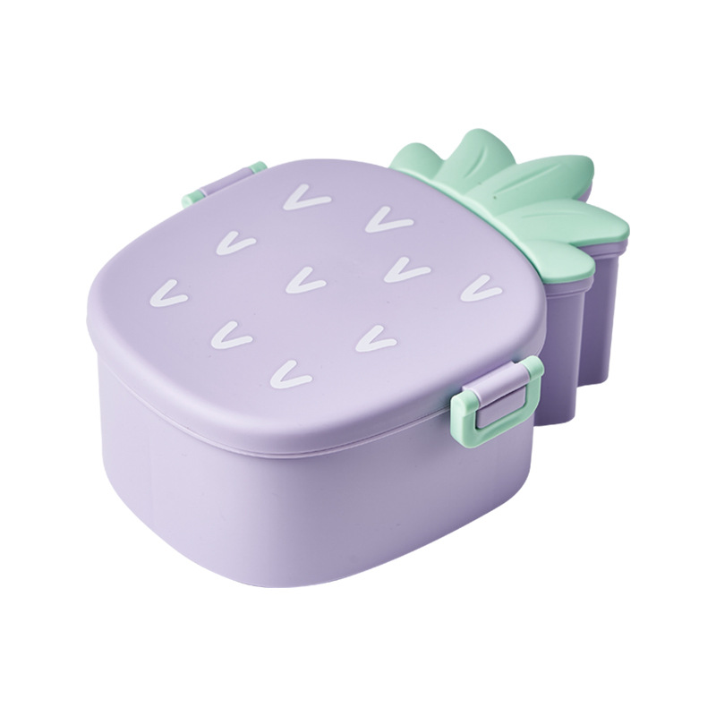 Cute Creative Lunch Box Children's Lunch Box Snacks Nut Box Microwaveable Heated Bento Box Cross-Border Wholesale Delivery
