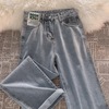 trousers wholesale American style Retro Jeans Paige Show thin Versatile leisure time Straight Mopping the floor wathet trousers