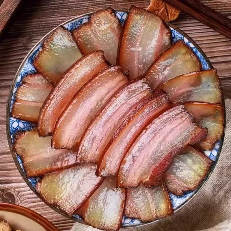 湘西五花腊肉土猪肉湖南四川贵州农家烟熏肉后腿腌肉5